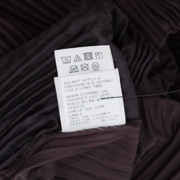 Issey Miyake Homme Plisse 2 / Medium shorts cropped pants matte black w/pockets - Picture 11 of 11